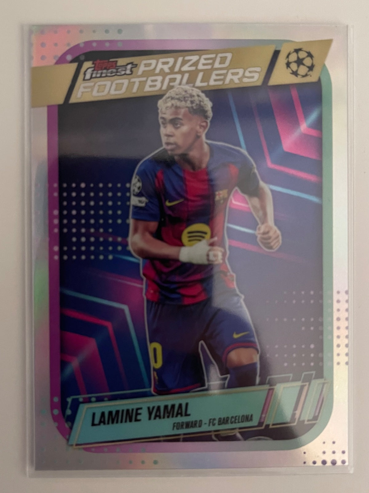 Lamine Yamal Prized Footballers (2025-26 Topps Finest UCC)