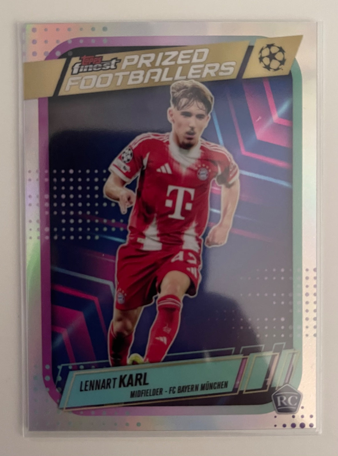 Lennart Karl Prized Footballers RC (2025-26 Topps Finest UCC)