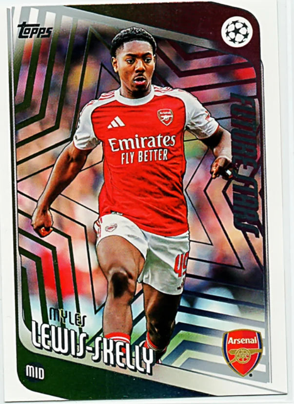 Myles Lewis-Skelly 2025-26 Topps UEFA Club #52 Future Stars Arsenal FC