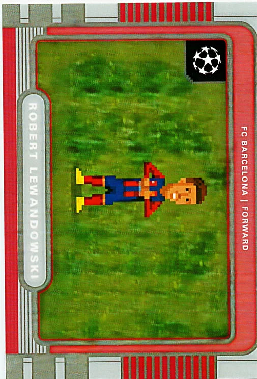 Robert Lewandowski 2025/26 Topps UEFA Club Competition 8Bit Shots #BB-13