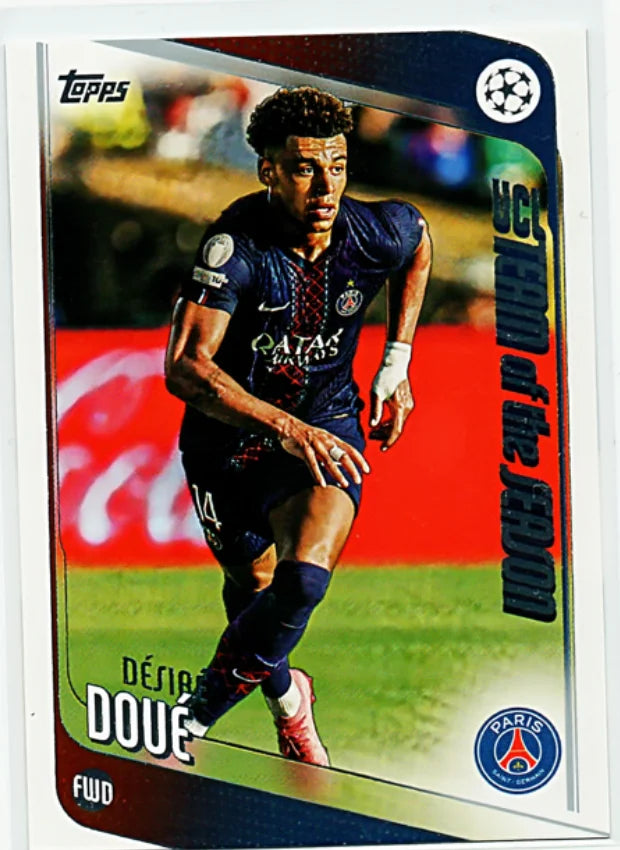 Desire Doue 2026 Topps PSG #198 Team of the Season