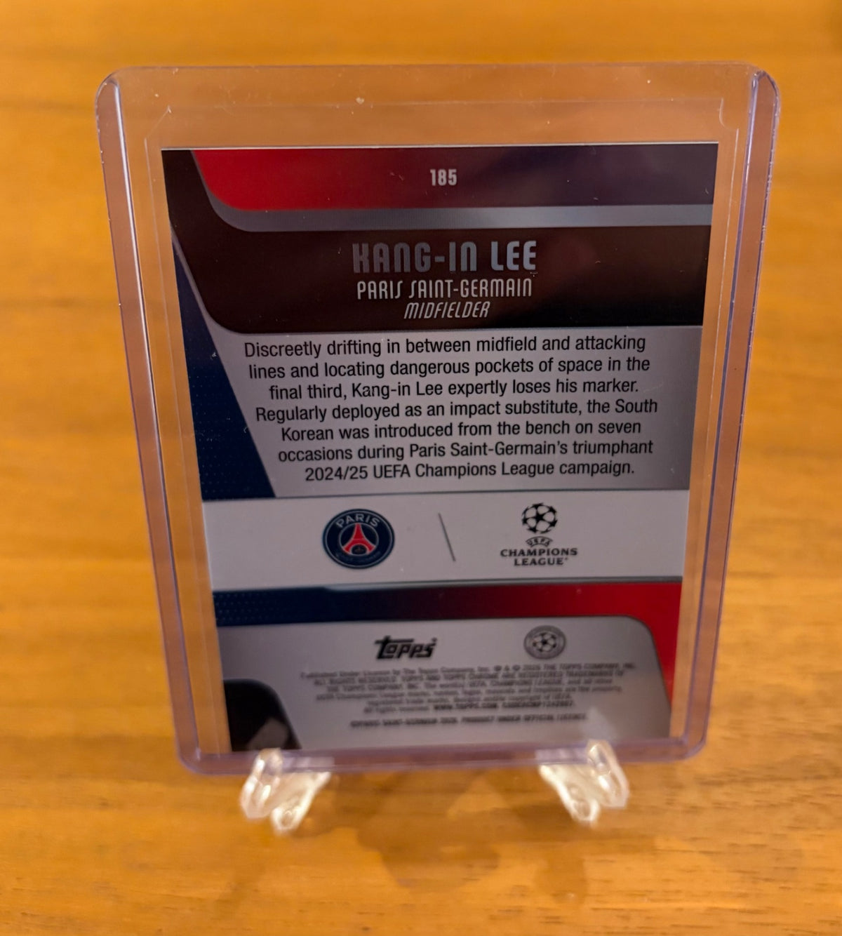 Topps Chrome UCC KANG IN LEE /75