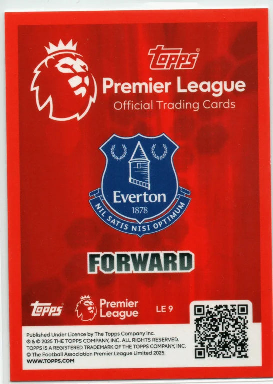 Duncan Ferguson Limited Edition #LE-9 Topps Premier League 25/26