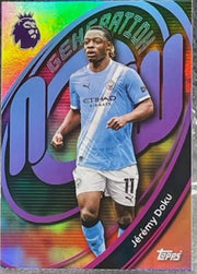 Jeremy Doku 2025/26 Topps Premier League #196 Generation Now Man City