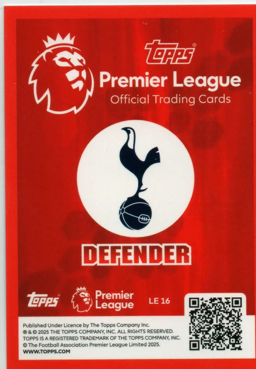 Topps Premier League 2026 Classic Limited Edition LE16 Micky Van De Ven