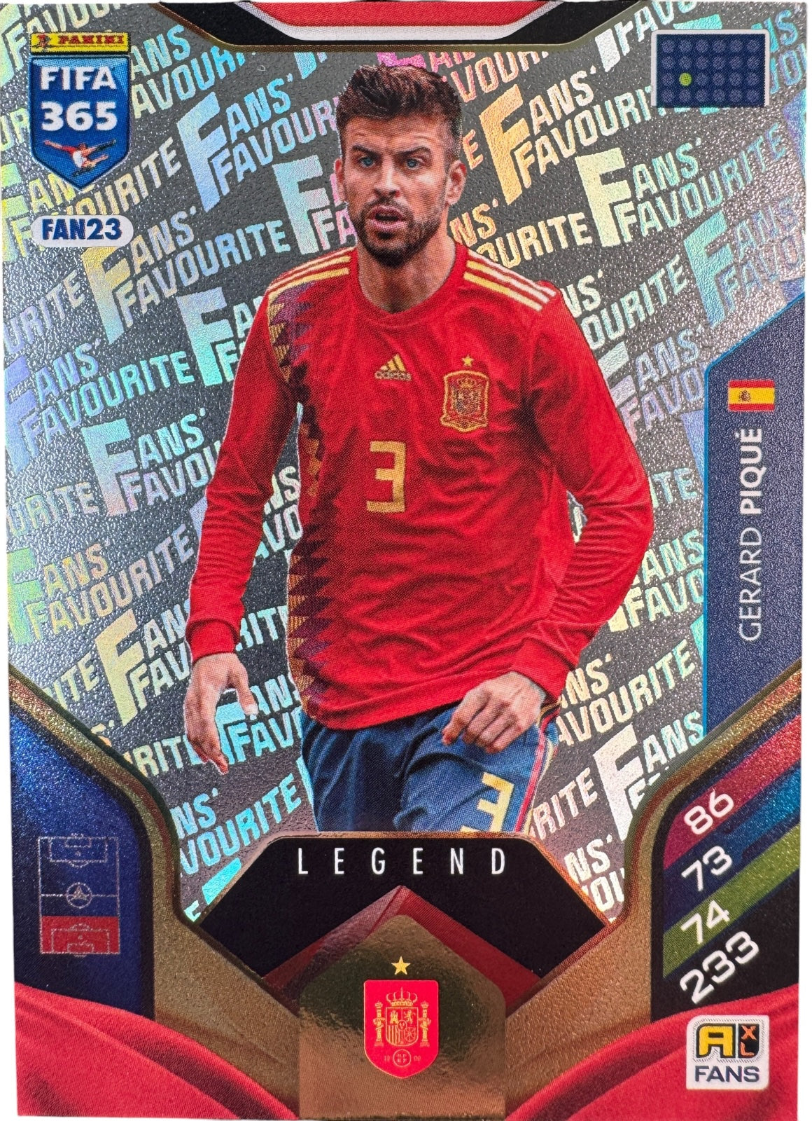 Pique - Spain - Legend Insert
