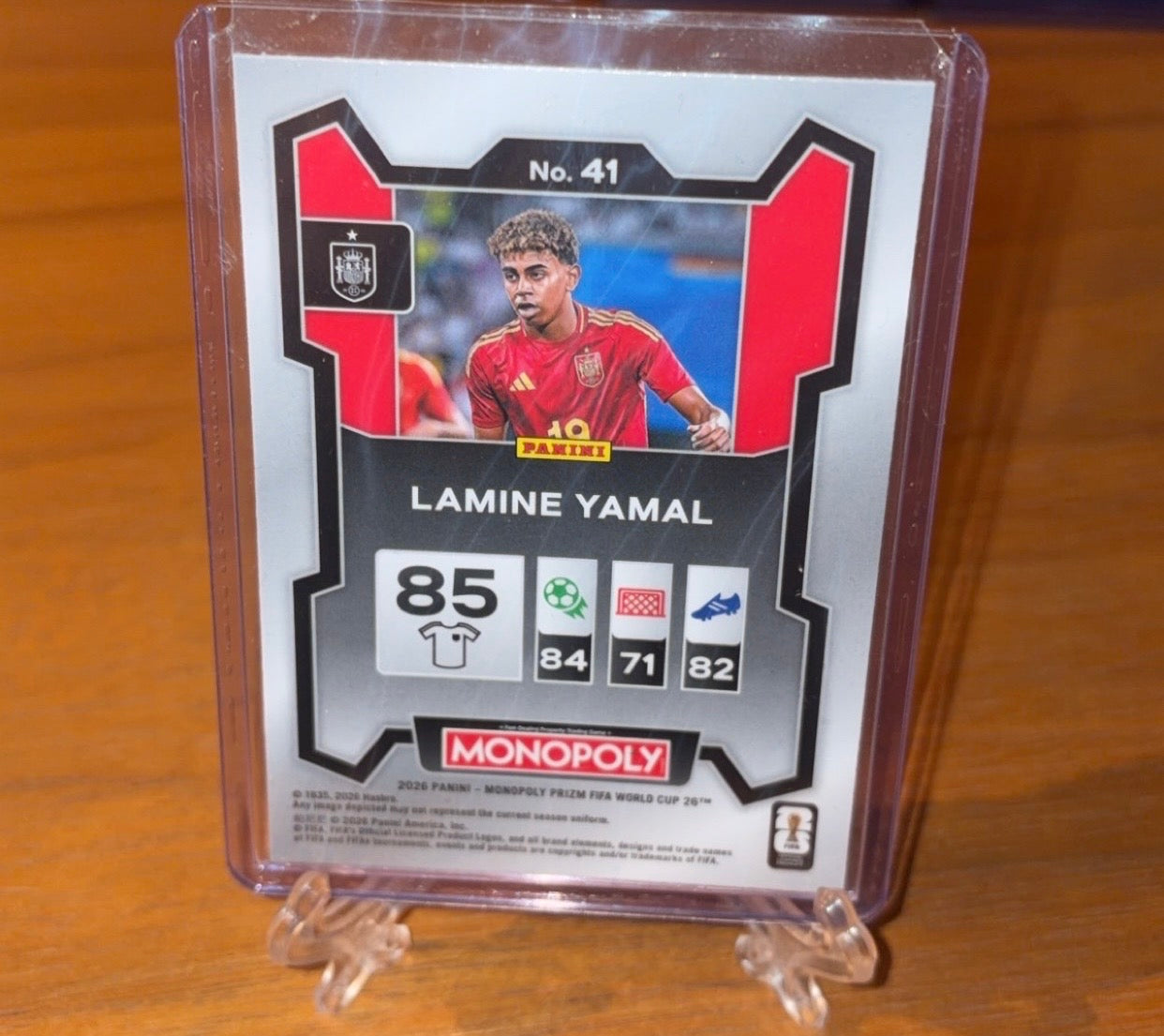 Lamine Yamal Panini Monopoly Prizm