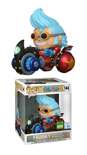 Funko Pop! Rides: One Piece : Franky With Black Rhino FR-U 4 #144,  Funko 2026 Spring Convention Limited Edition Exclusive