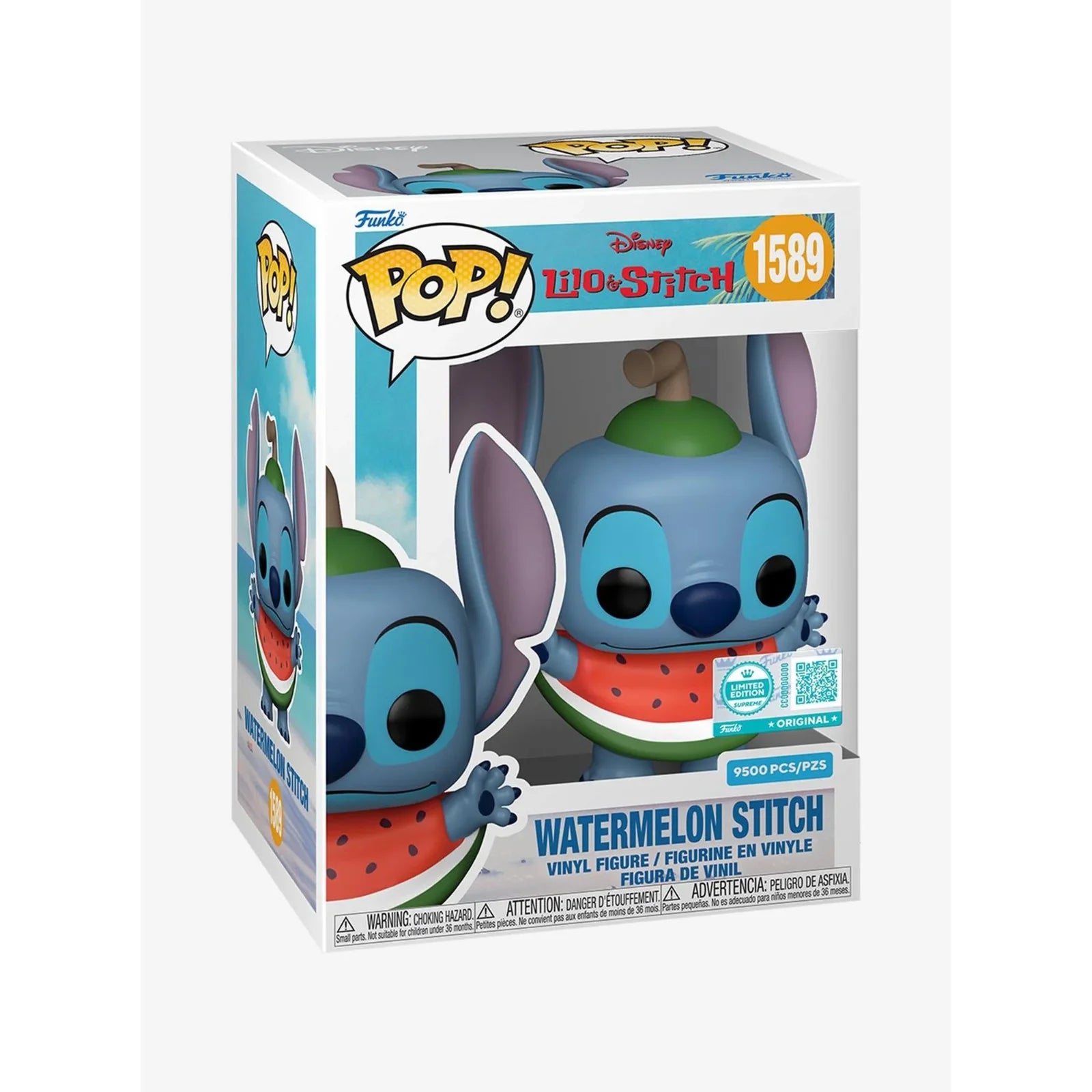 Funko Pop! Disney : Lilo & Stitch - Watermelon Stitch #1589, Limited Edition Supreme - 9500 Pcs