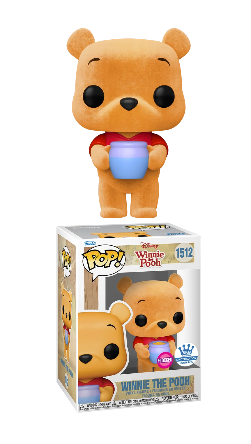 Funko Pop! Disney - Winnie the Pooh #1512 (Flocked) LE 5000 Pieces Funko Shop Exclusive