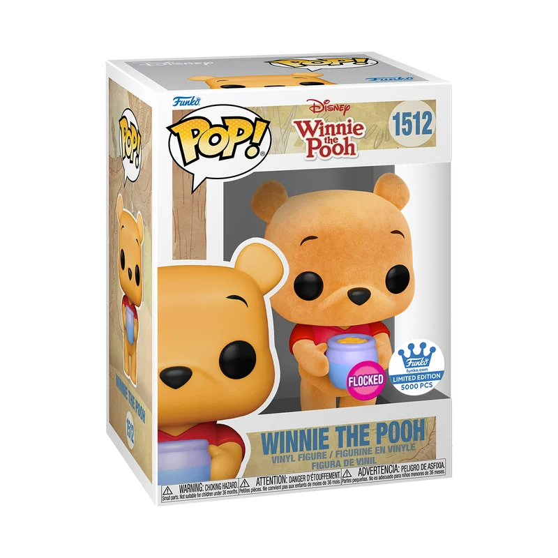 Funko Pop! Disney - Winnie the Pooh #1512 (Flocked) LE 5000 Pieces Funko Shop Exclusive