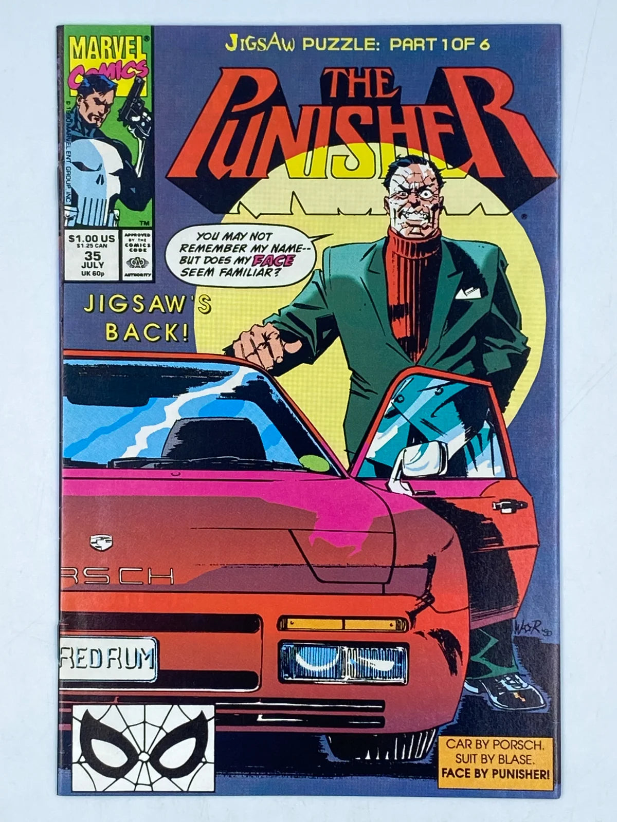 The Punisher Vol. 2 #35, titled "Jigsaw Puzzle, Part 1," July 1990