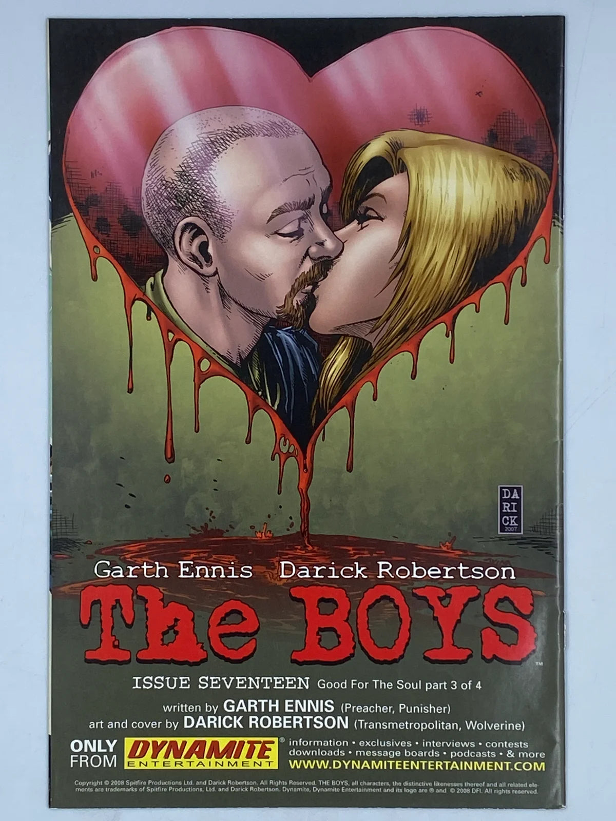 The Boys #16 Good For The Soul by Dynamite Entertainment in March 2008