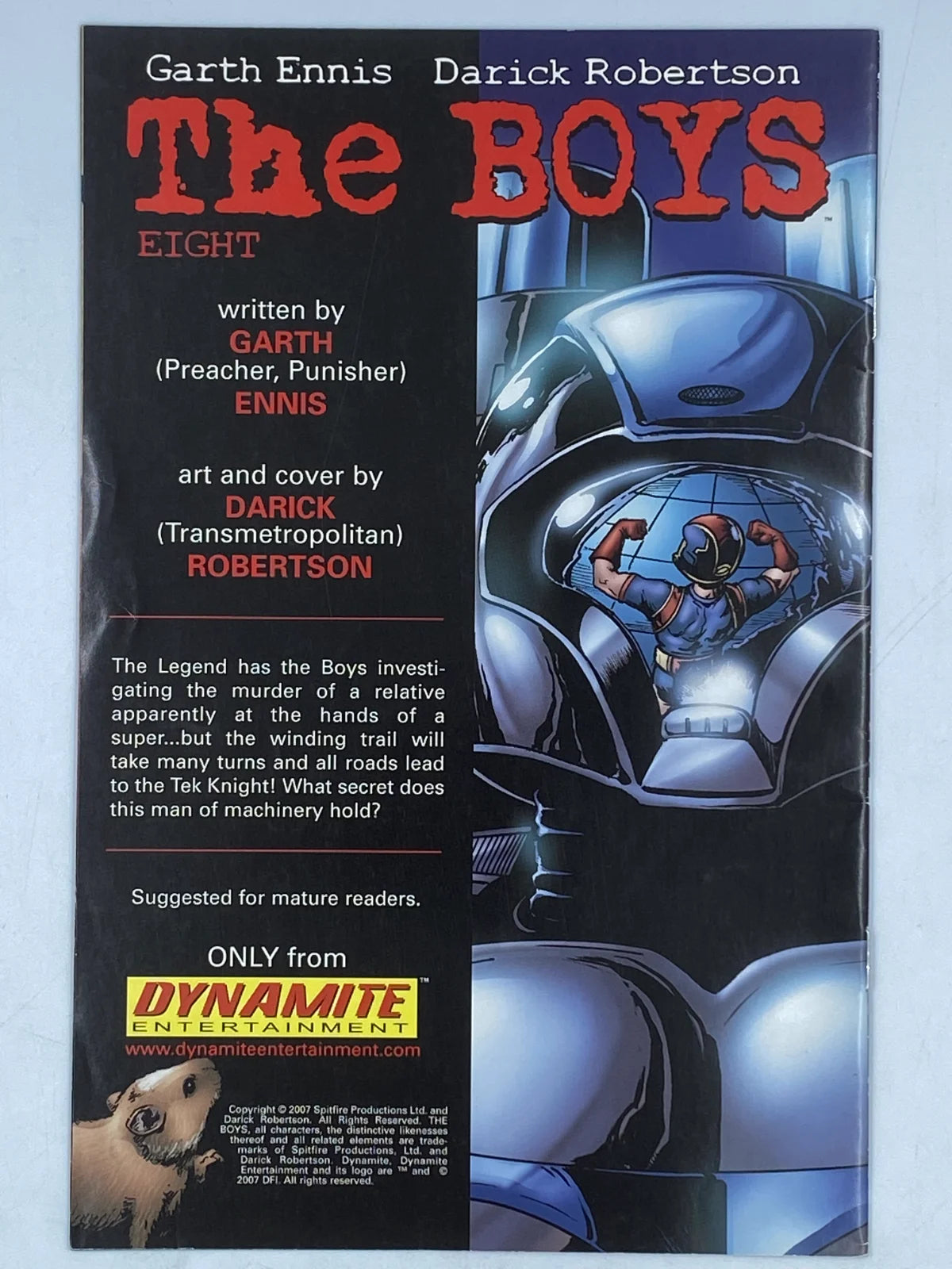 The Boys #7 by Dynamite Entertainment in June 2007