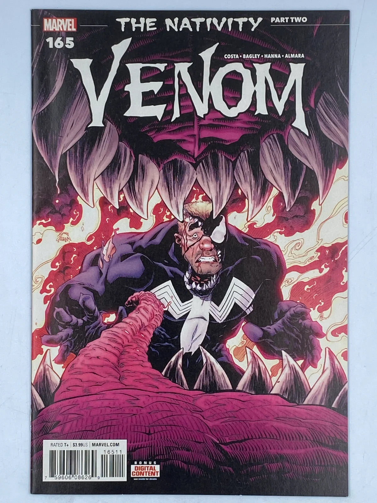 Venom Vol. 3 #165 ("The Nativity: Part Two") by Marvel Comics in June 2018