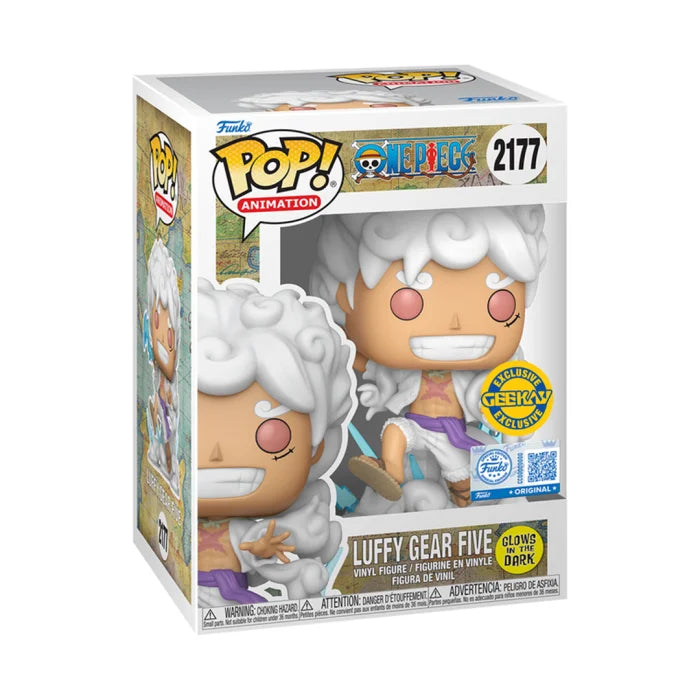 Funko Pop! Animation: One Piece - Gear 5 Luffy Glow in the dark Geekay Exclusive