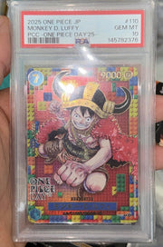 Monkey D. Luffy (JP) P-110 · Foil (One Piece Promotion Cards (JP)) — PSA 10