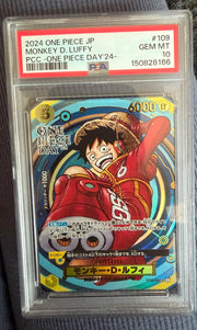 Monkey.D.Luffy (JP) OP07-109 · Foil (One Piece Promotion Cards (JP)) — PSA 10