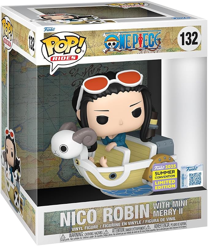 Funko POP! Rides: One Piece - Deluxe Nico Robin with Mini Merry II, 2025 Summer Convention Limited Edition