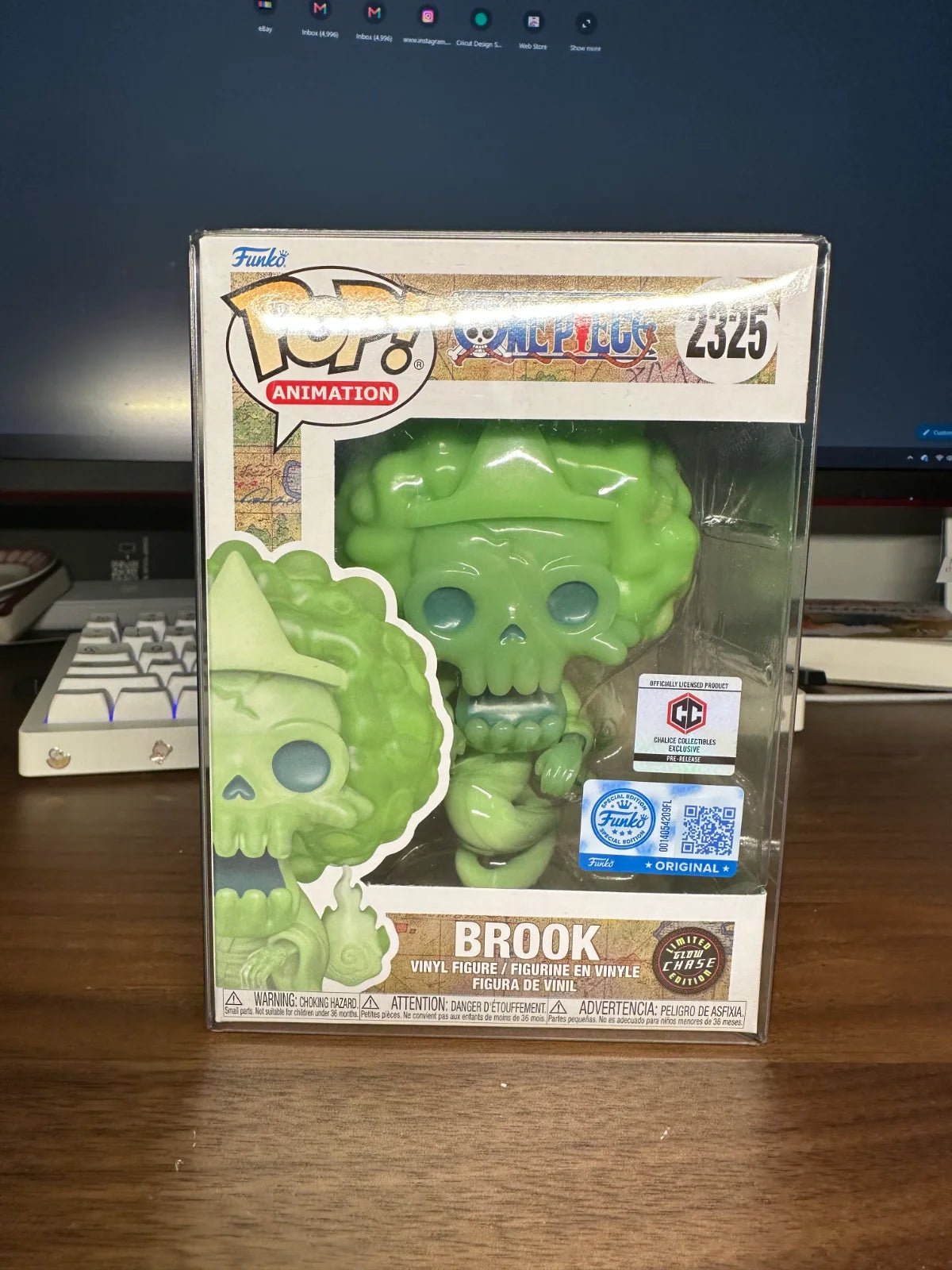 *Rare* One Piece: Brook(Ghost) Glow Chase #2325 Funko Pop! 2325