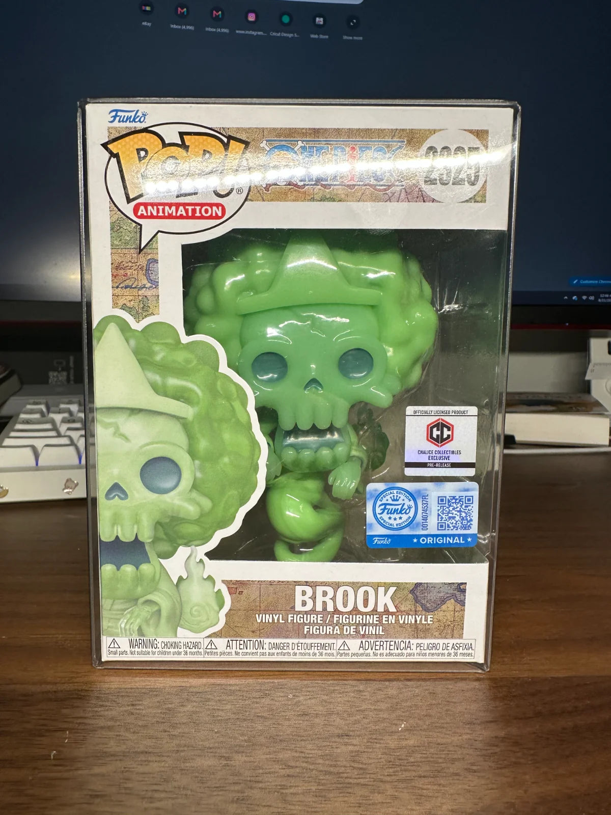 Funko Pop! One Piece Brook Chalice Collectibles Pre Release Exclusive 2325