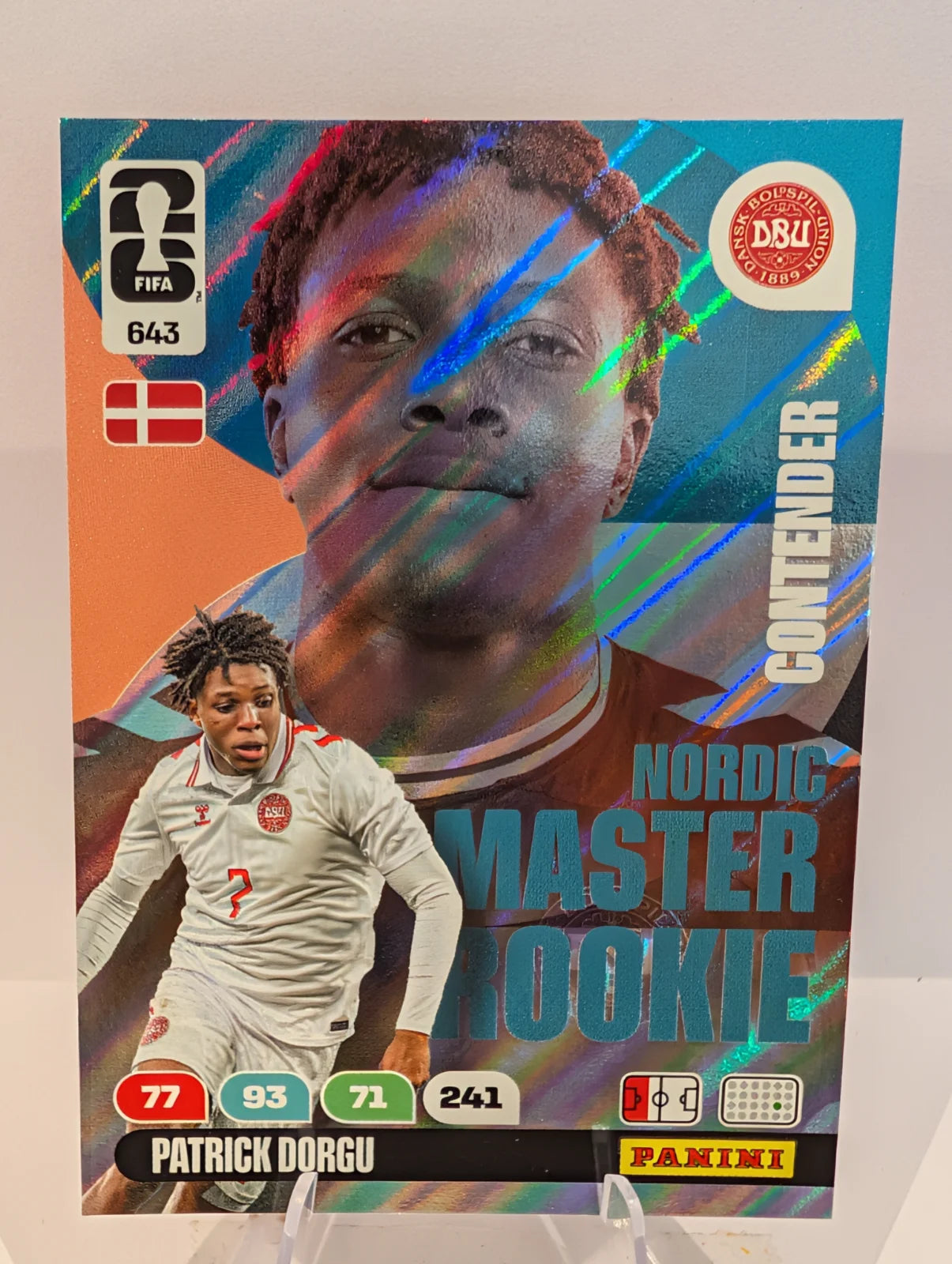 643 Patrick Dorgu - Nordic Master Rookie - Panini Adrenalyn XL World Cup 2026
