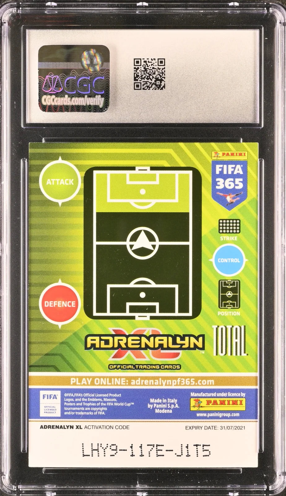 L. Messi/L. Suarez/A. Griezmann FIFA 365 Adrenalyn XL #246 CGC 10