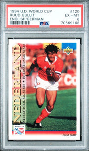 RUUD GULLIT (1 of 1 PSA graded), 1994 WORLD CUP SOCCER #120 PSA 6