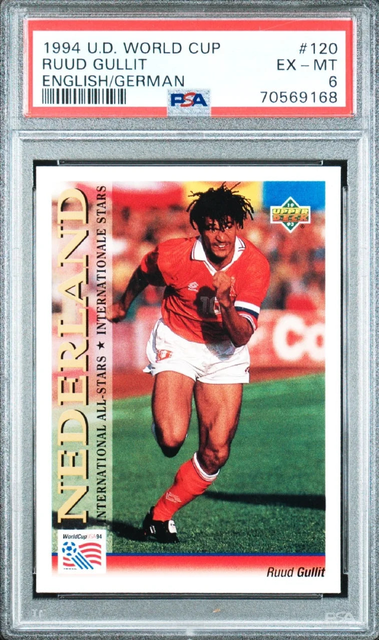RUUD GULLIT (1 of 1 PSA graded), 1994 WORLD CUP SOCCER #120 PSA 6