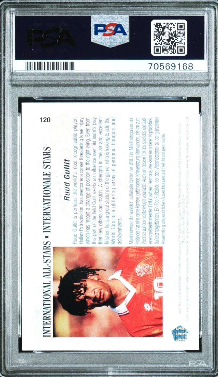 RUUD GULLIT (1 of 1 PSA graded), 1994 WORLD CUP SOCCER #120 PSA 6