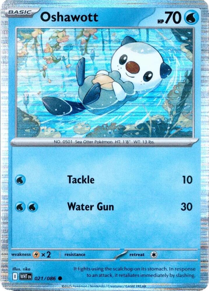 Oshawott - 021/086 (Unova Poster Collection) - SV: White Flare (WHT)