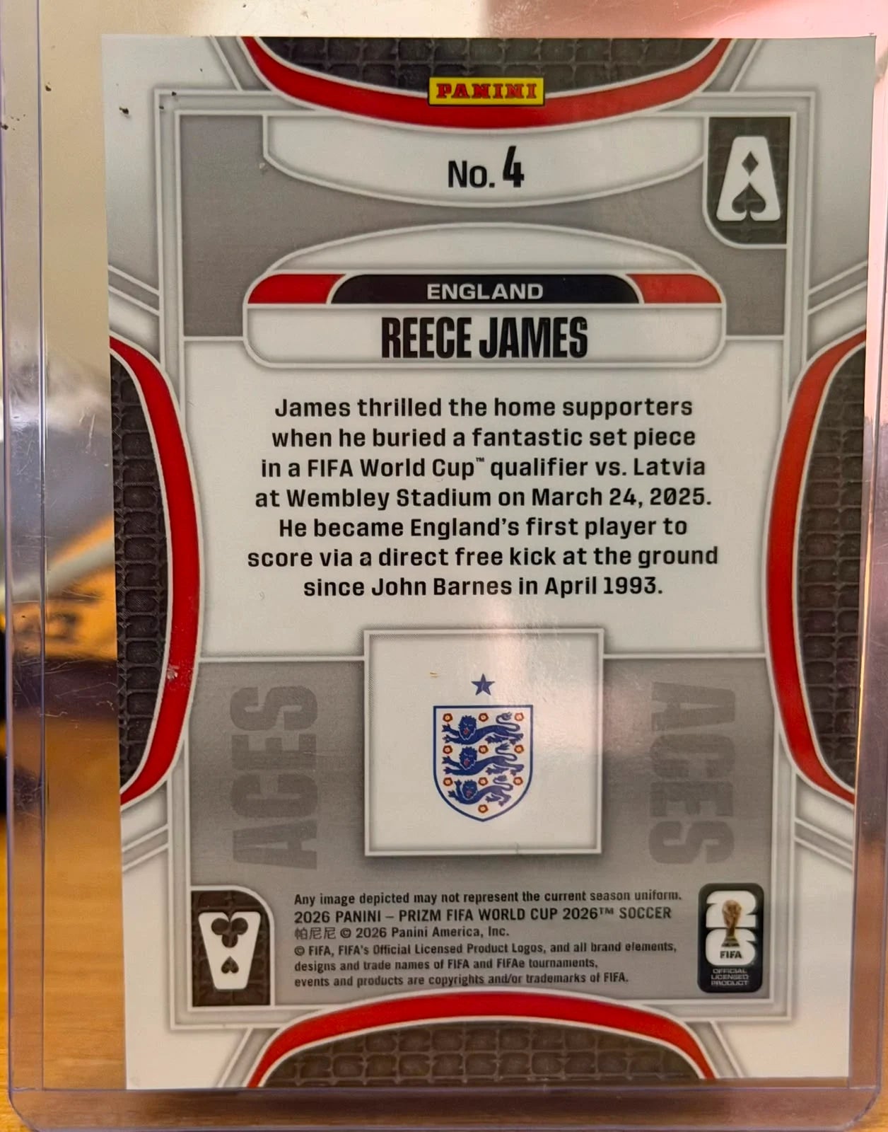 Reece James #4 Prizm FIFA World cup 2026