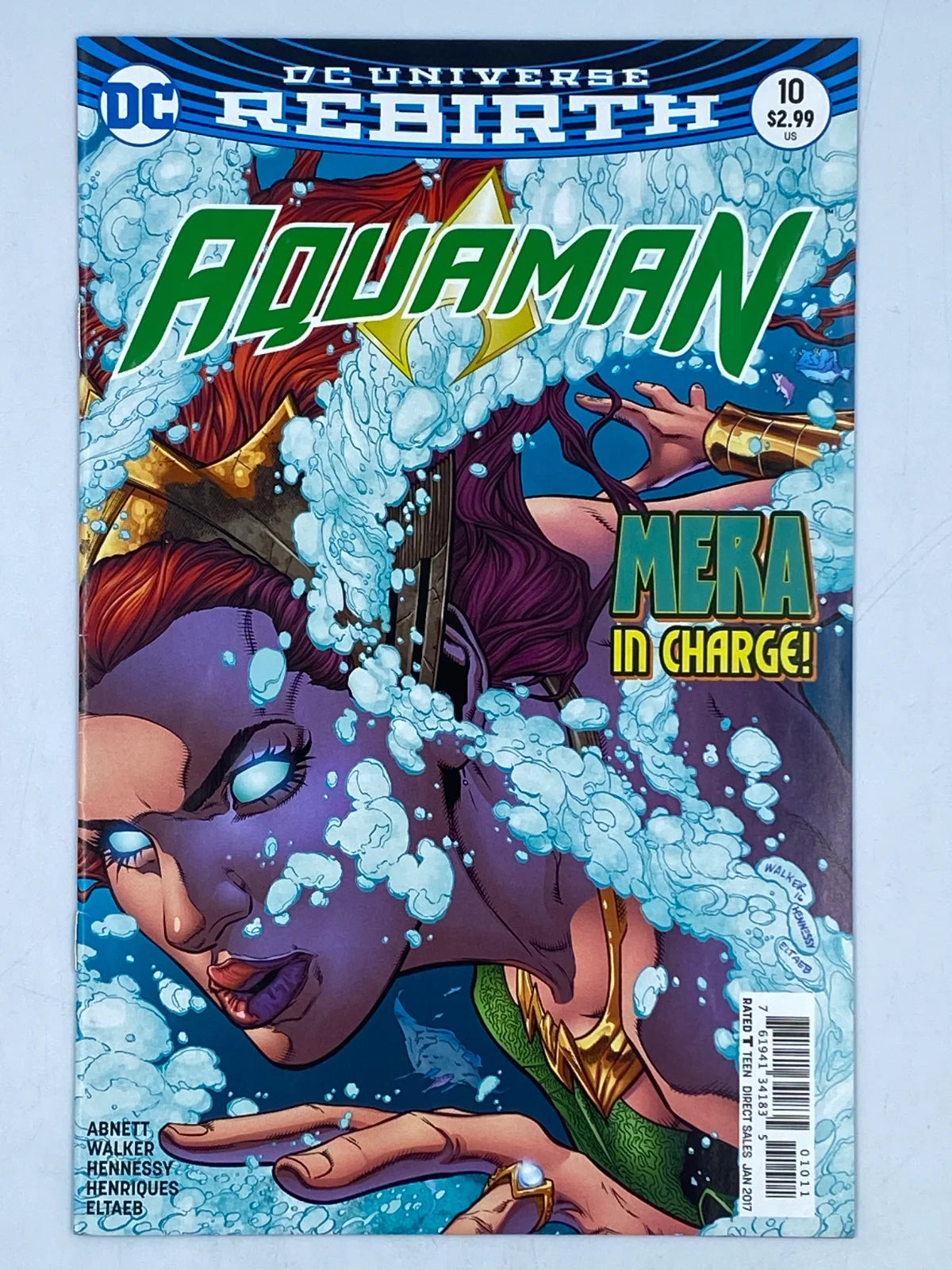 Aquaman Vol. 8 #10 from the DC Rebirth era. in January 2017 (released November 2016) DC Comics.