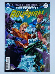 Aquaman #23 from the DC Rebirth series (published in July 2017) part one of the "Crown of Atlantis"