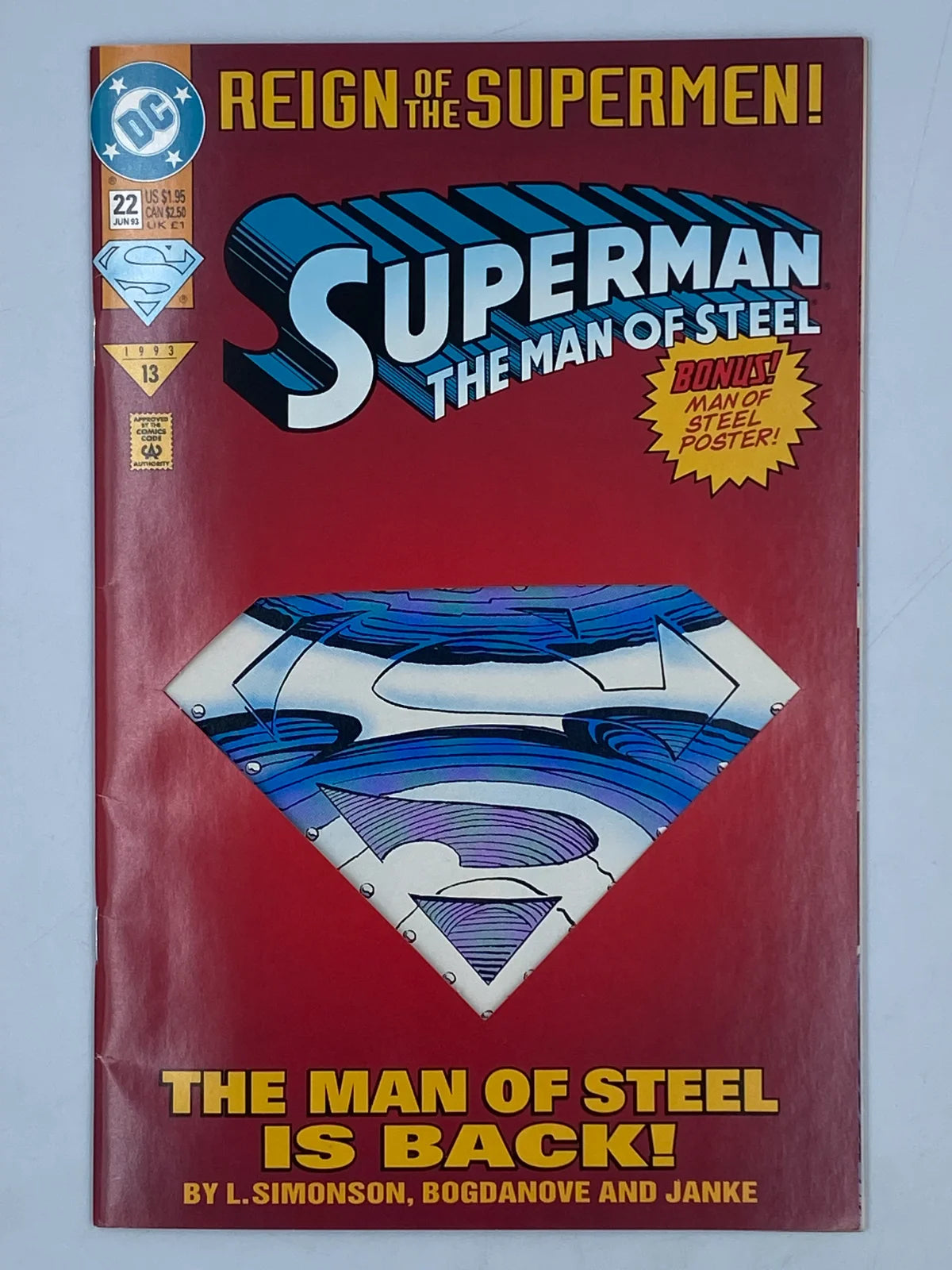 Superman: The Man of Steel #22, published in June 1993