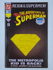 The Adventures of Superman #501 (DC Comics, June 1993) part of the"Reign of the Supermen" storyline.