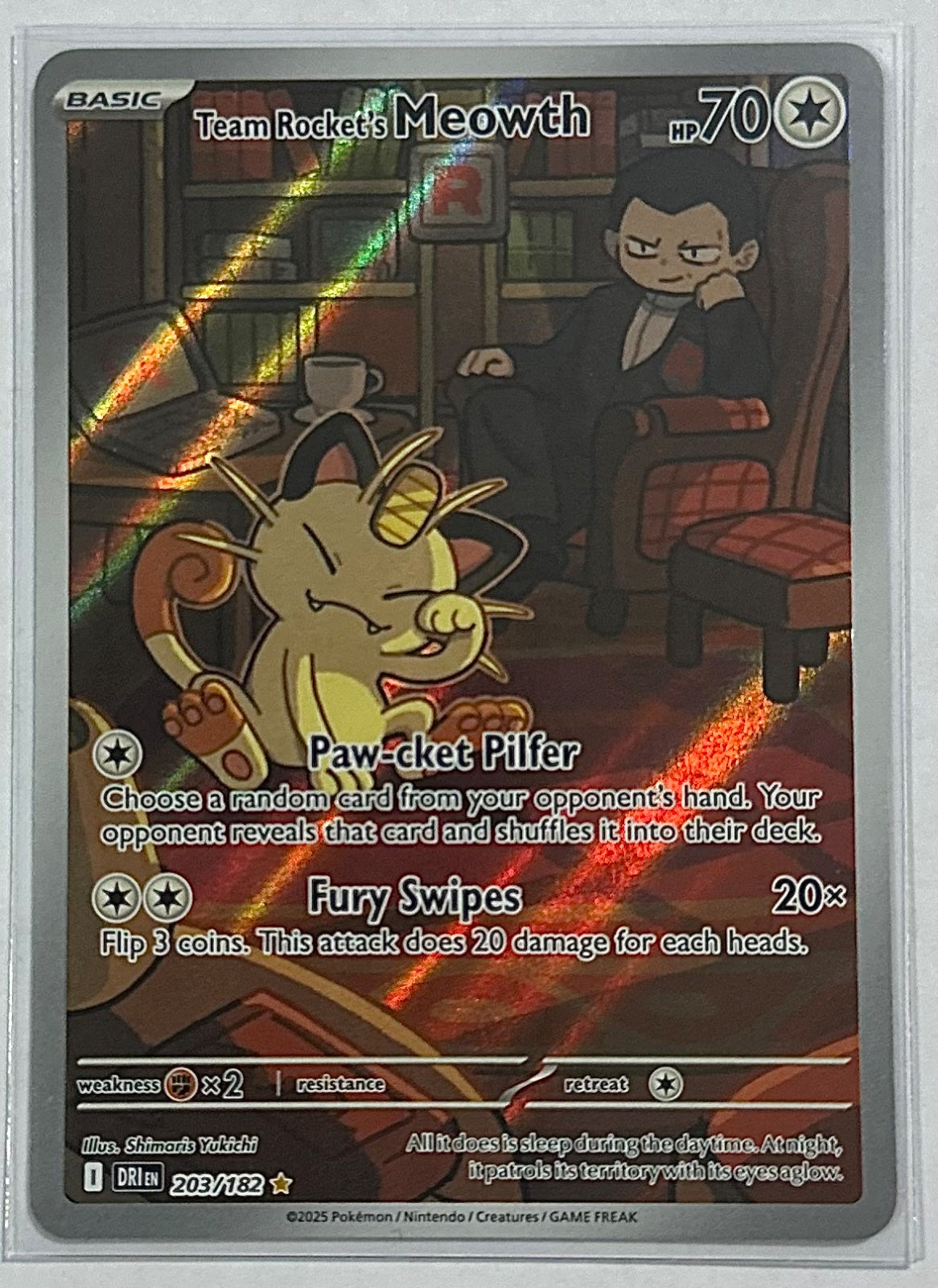 Team Rocket’s Meowth Illustration Rare
