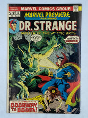 Marvel Premiere #12 by Marvel Comics in November 1973,featuring Doctor Strange in a"Portal to the Past!"
