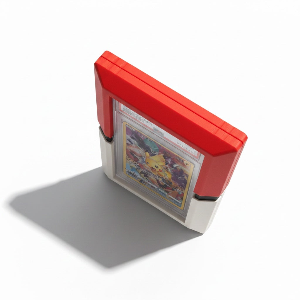 PSA Slab Guard Case — Red & White Protective Shell (Card Not Included)