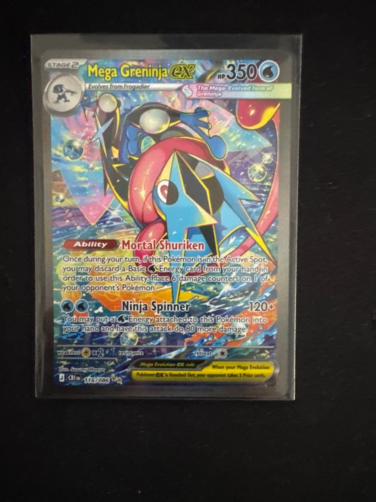 Mega Greninja ex 116/086 (Chaos Rising)