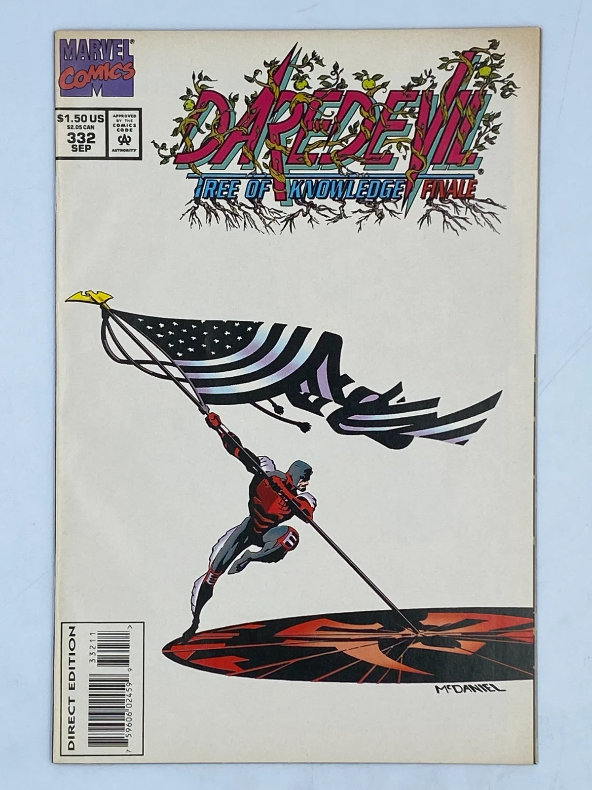 Daredevil Vol. 1 #332 "Tree of Knowledge Finale" published by Marvel Comics in September 1994