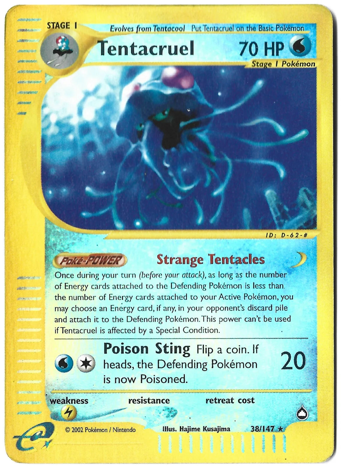 Tentacruel 38 · Reverse Holofoil (Aquapolis)