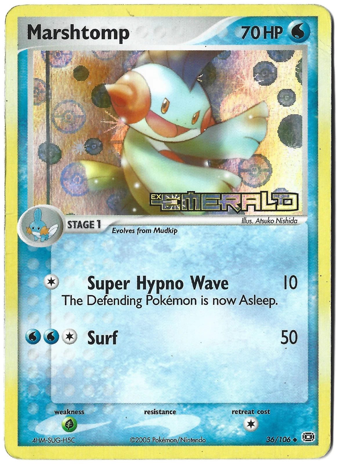 Marshtomp 36 · Reverse Holofoil (EX Emerald)