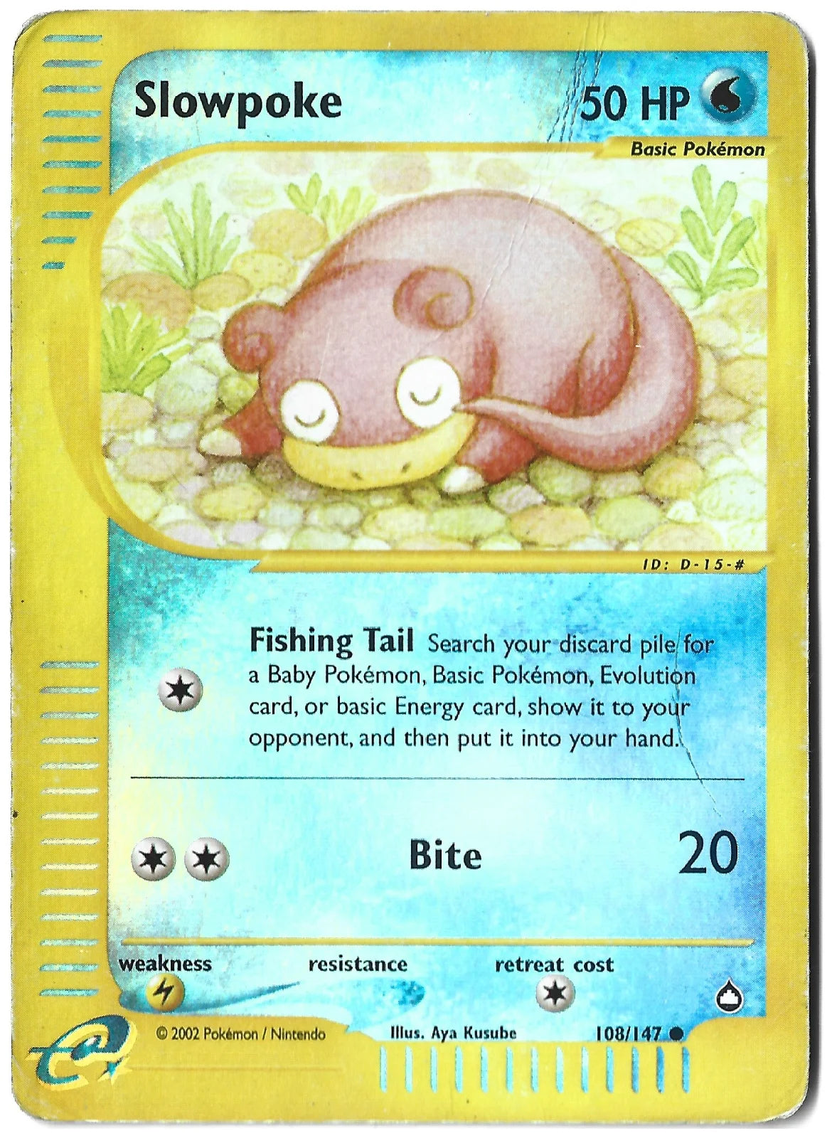Slowpoke 108 · Reverse Holofoil (Aquapolis)