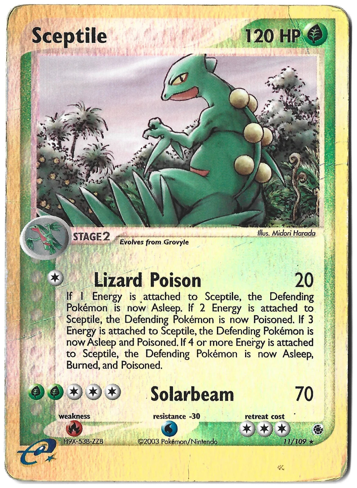 Sceptile (11) · Reverse Holofoil (EX Ruby & Sapphire)