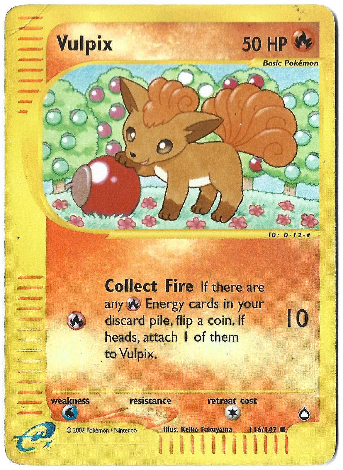 Vulpix 116 · Reverse Holofoil (Aquapolis)