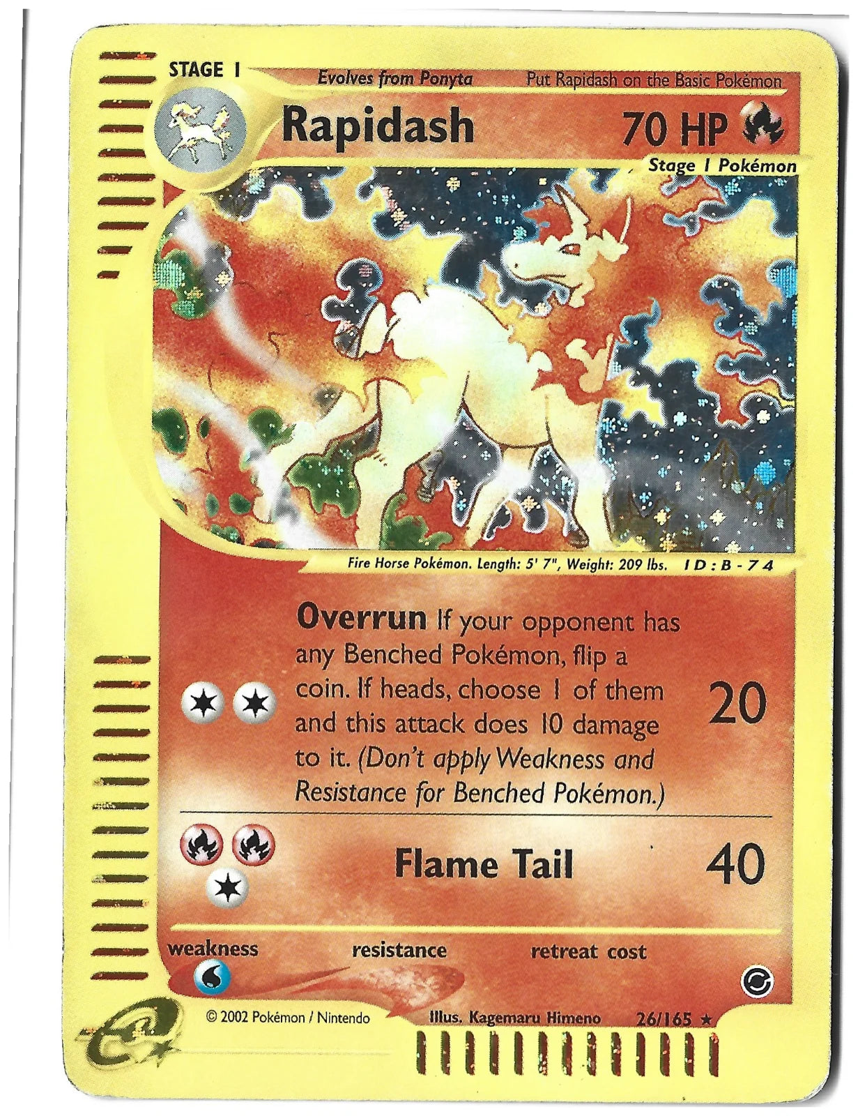 Rapidash (26) · Holofoil (Expedition)