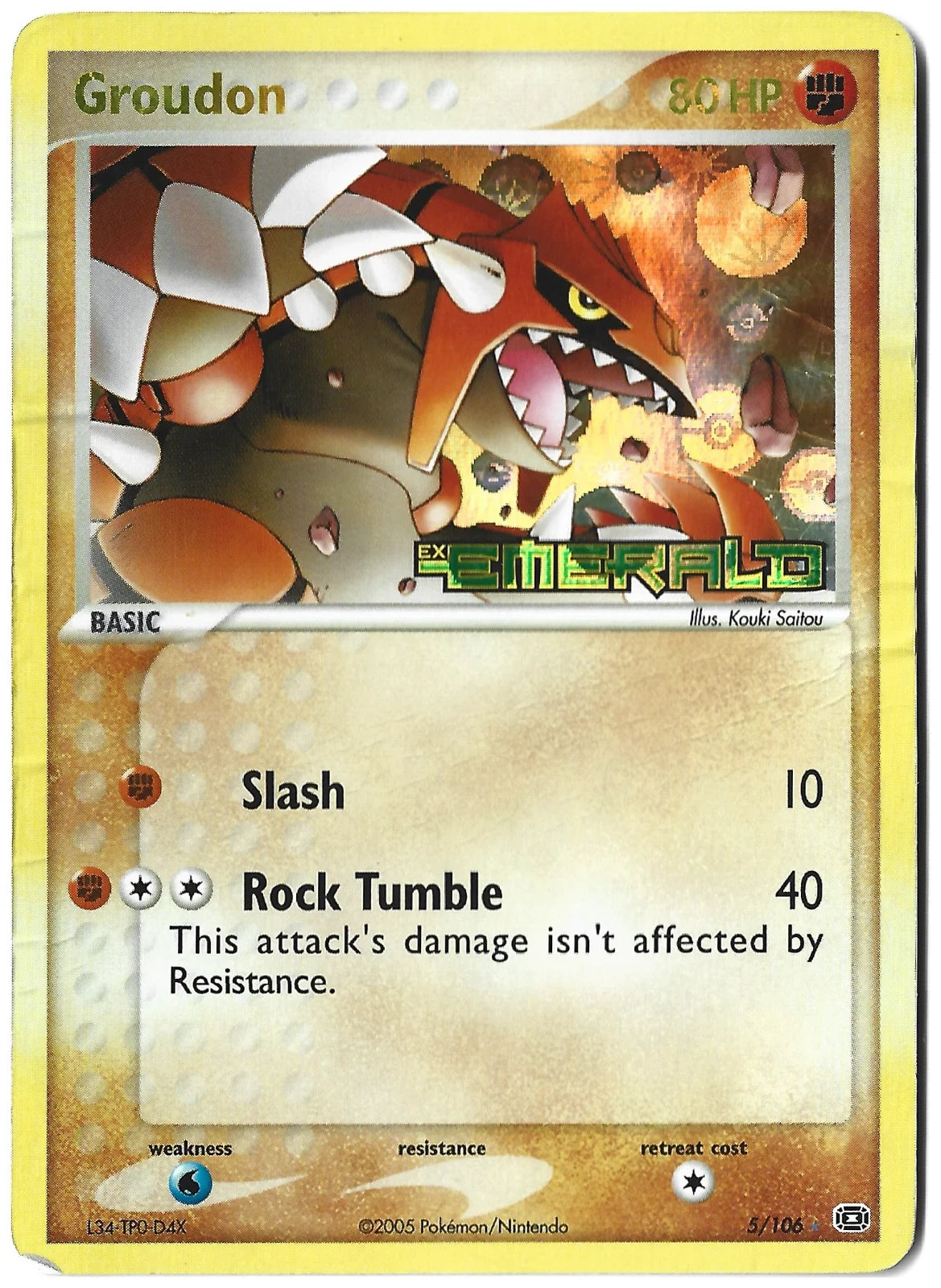 Groudon (05) · Reverse Holofoil (EX Emerald)