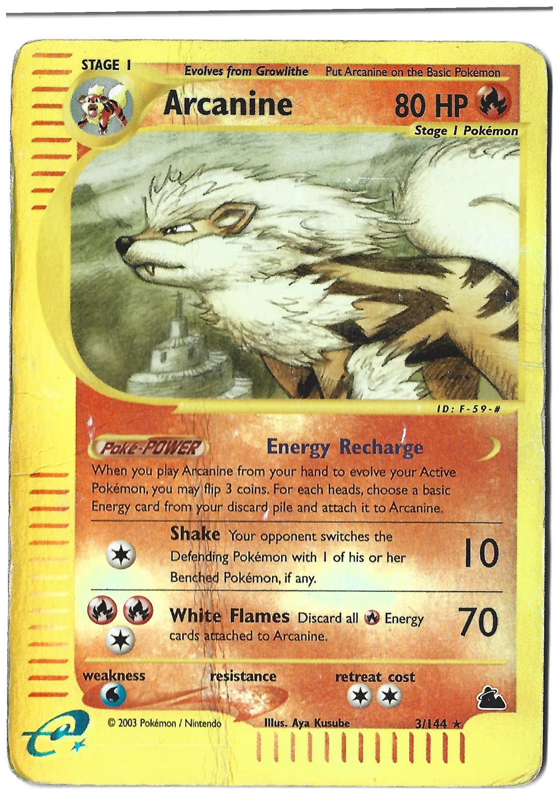 Arcanine 3 · Reverse Holofoil (Skyridge)