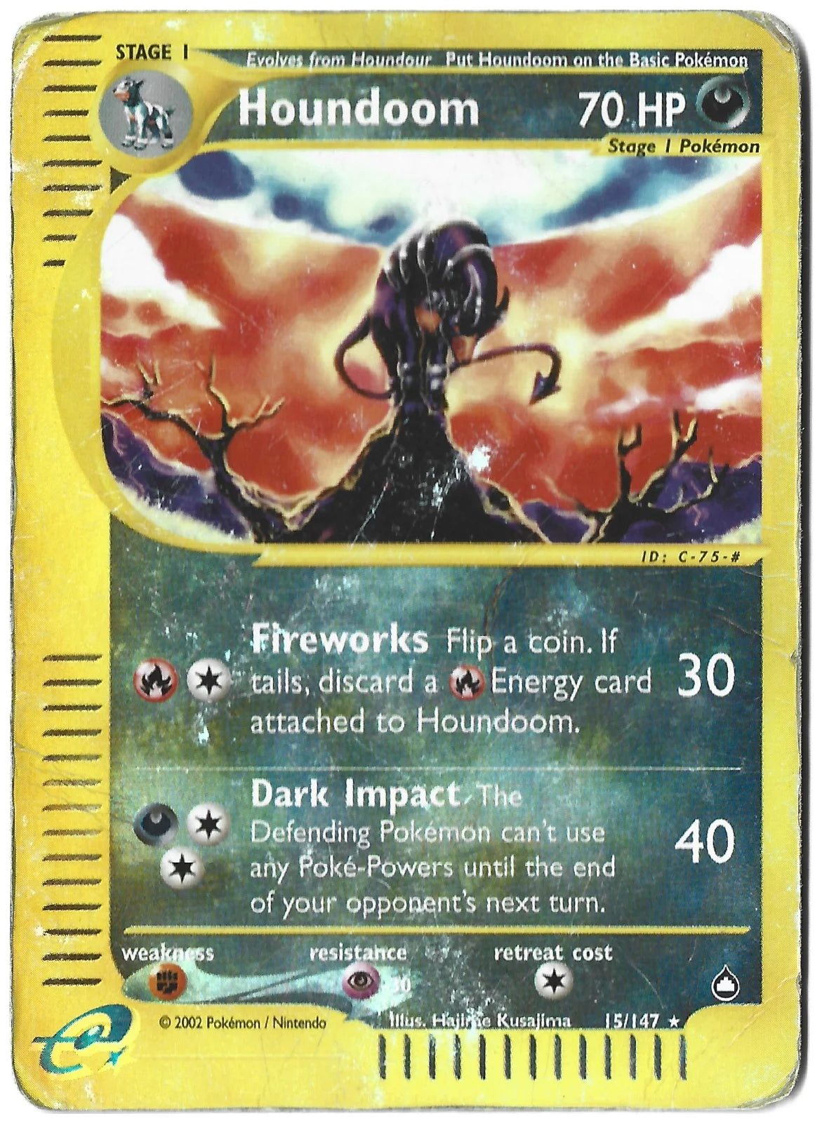Houndoom (15) · Reverse Holofoil (Aquapolis)